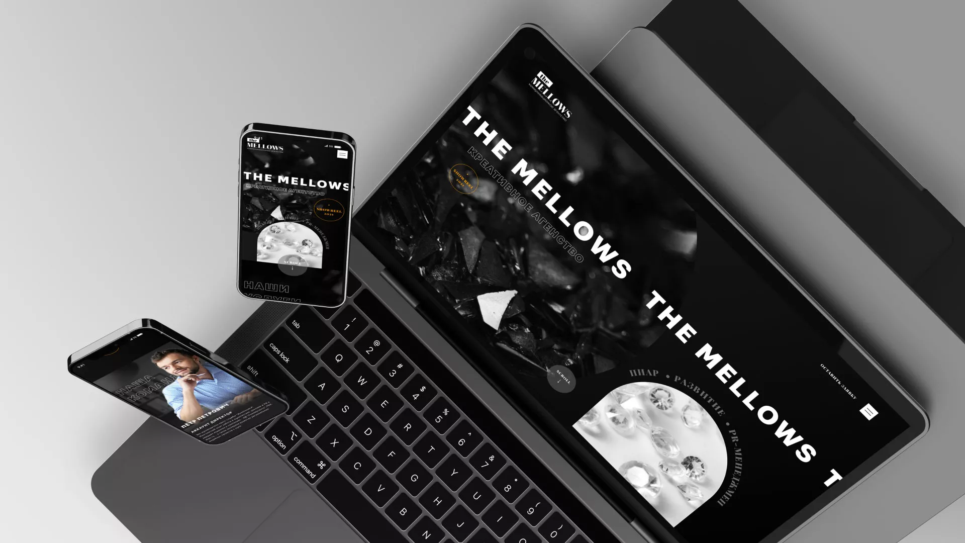Разработка сайта креативного агентства «The Mellows» в Аксае